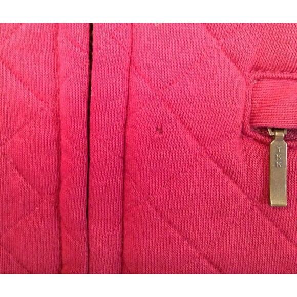 Vtg LL Bean Jacket Wn XS Red Full Zip Quilted Pocket Cozy Preppy Academia Y2K - Picture 8 of 10